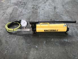 Enerpac Hydraulic Steel Hand Pump Ultima Porta Power c/w Gauge & Hose P80 - picture0' - Click to enlarge