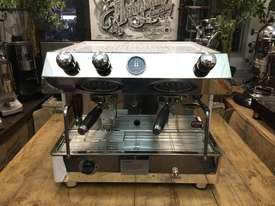 FRACINO CONTEMPO 2 GROUP DUAL FUEL STAINLESS STEEL NEW ESPRESSO COFFEE MACHINE - picture0' - Click to enlarge