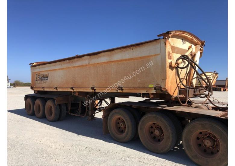 caption 2013 PROCAMAN TRAILERS PCF TRI435 SIDE TIPPER TRAILER