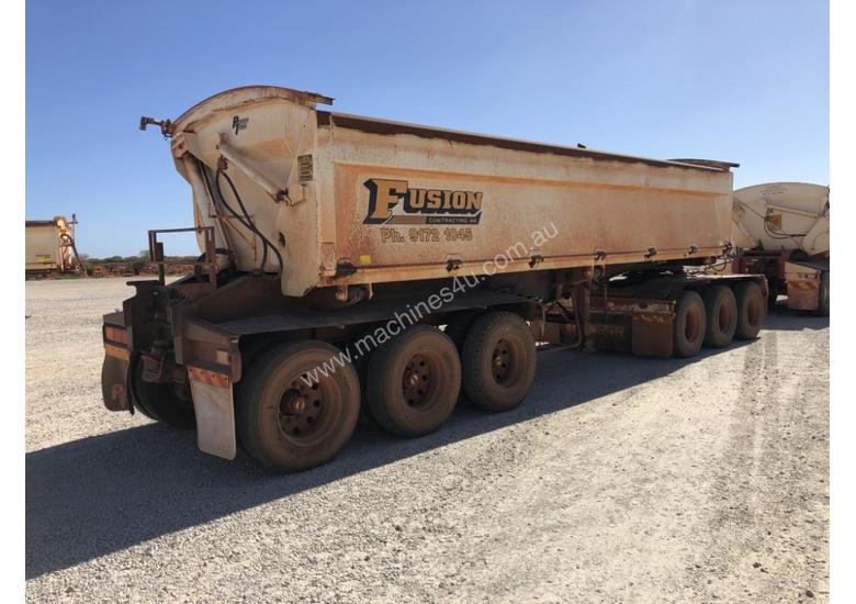 caption 2013 PROCAMAN TRAILERS PCF TRI435 SIDE TIPPER TRAILER