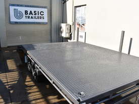 16X8 FLAT TOPPED BEAVER-TAILED CAR TRAILER (Australian Made) - picture2' - Click to enlarge