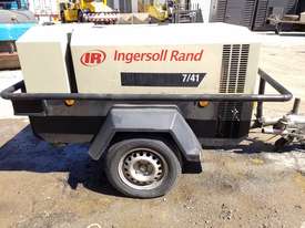 2006 Ingersoll Rand 7/41  Portable diesel air compressor 140 cfm on road tow trailer with lights - picture1' - Click to enlarge