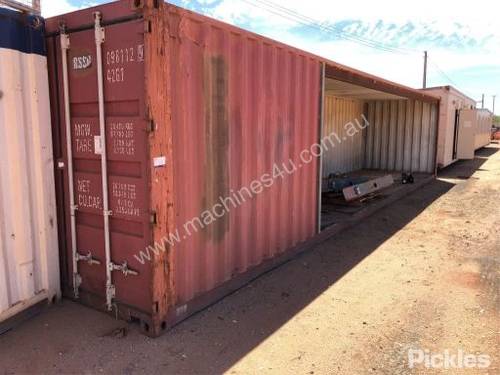 Buy Used 40 Foot Container With Side Cut Out Forklift Jib