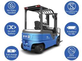 BYD ECB35 Lithium(LiFePo4) Counterbalance Forklift - Hire - picture1' - Click to enlarge