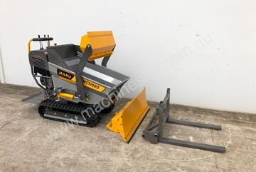 RUNOUT SALE !   Mini Dumper - Includes Self Loading Bucket, Front Blade and Fork Lift attachments