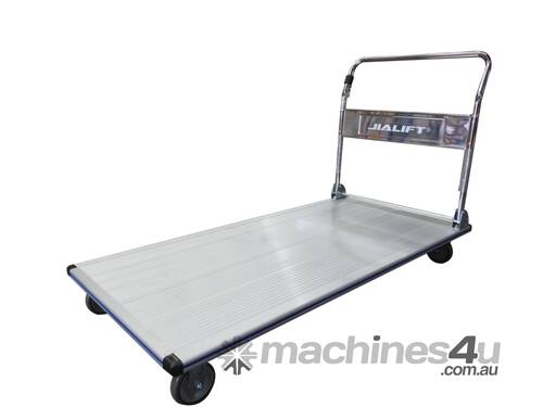 300kg Platform Trolley Foldable Handle Heavy Duty Aluminium