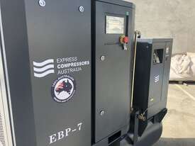 Screw Compressor Package 5.5kW (7HP) with tank and dryer (27 cfm) - picture2' - Click to enlarge