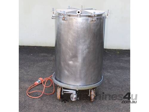 Electrically Heated Stainless Steel Jacketed Tank.