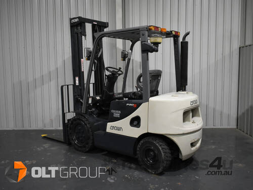 Crown CD25S-5 2.5 Tonne Diesel Forklift 3800mm Mast 6804 Low Hours