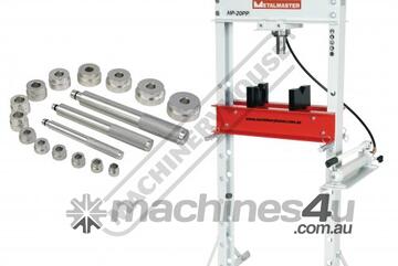HP-20PP Workshop Hydraulic Press & Bush Driver Set 20 Tonne Bending Vee Plates & PDS-2B - Bush Drive