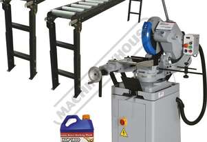 CS-350V Cold Saw, Includes Roller Conveyor & Stand Package Deal 160 x 90mm Rectangle Capacity 350mm