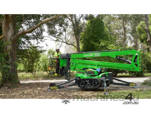 caption Leguan 225 - 22.5m Spider Lift | 11.2m Reach | 250kg MRC | Auto Stow & Level | 3.2km/hr Drive Speed