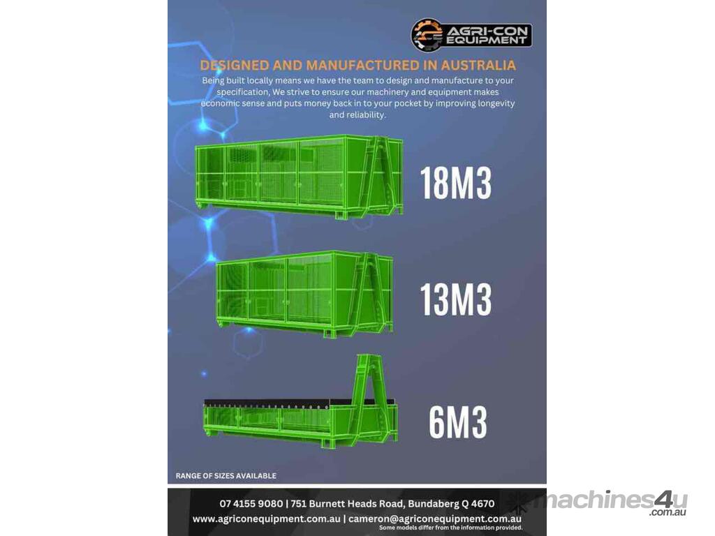New 2023 AGRICON EQUIPMENT Skip Bin Skip Bins in BUNDABERG, QLD