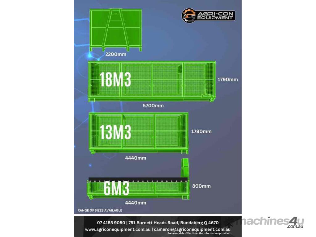 New 2023 AGRICON EQUIPMENT Skip Bin Skip Bins in BUNDABERG, QLD