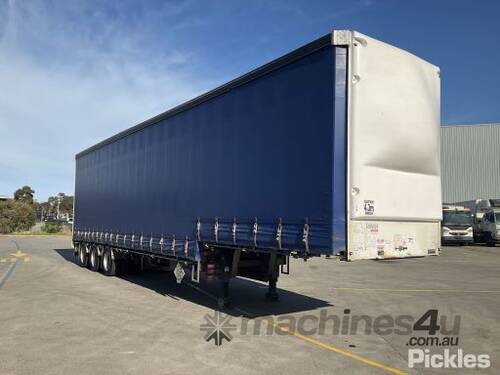 2008 Vawdrey VBS3 Tri Axle Drop Deck Curtainside Trailer