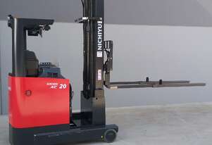 Double deep narrow aisle reach truck. Double deep narrow aisle reach truck.