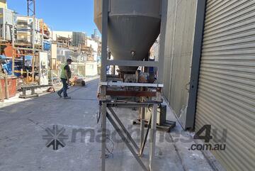 Heavy duty 0.77m3 bin Hopper auger 1200 x 100mm screw 4x1500kg load cell
