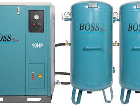 BOSS 48CFM/ 10HP SILENT COMPRESSOR (2 X 220L TANK) - picture0' - Click to enlarge