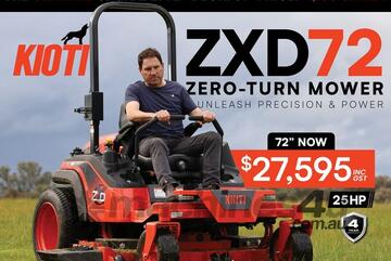 Kioti Zero Turn Mower - ZXD Diesel Series - ZXD72 - *3.99% Finance Offer *SAVE $1,100!!