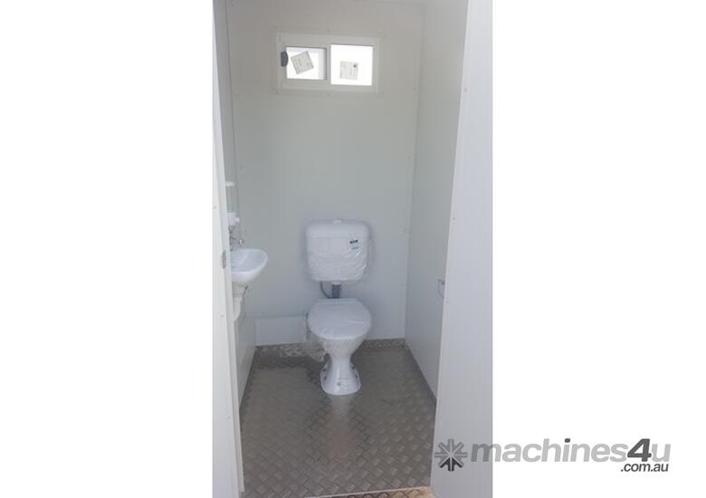 caption Auzbilt Sewer Connect Portable Toilets: 1.2m x 1.2m, For Sale