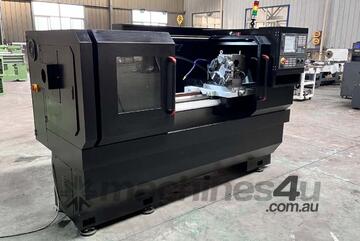 CNC FLAT BED LATHE MACHINE, Swing oved Bed 660mm