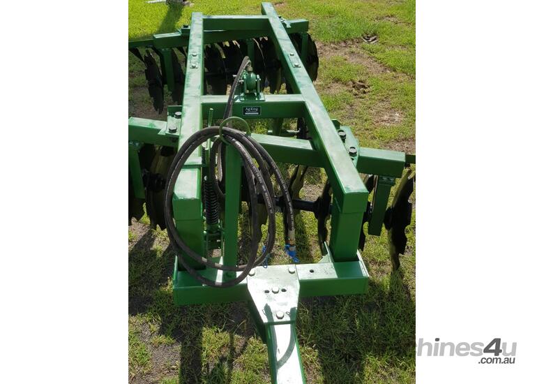 caption AgKing - Trailing Disc Harrow 18 Plate - Heavy Duty