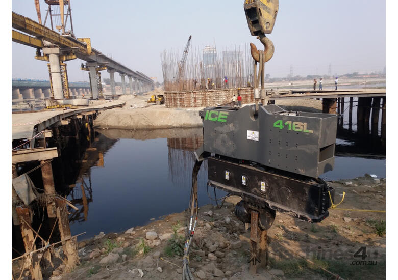 ICE 416L Vibratory Hammer and Power Pack - Crane Suspended - Single or Double Clamp - Hire