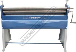 2.5X50 Manual Sheet Metal Curving Rolls 1270 x 1.6mm Mild Steel Capacity Includes Wiring Grooves & S