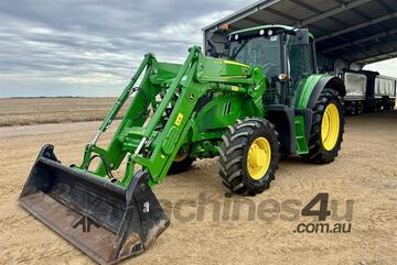 JOHN DEERE 6140M Tractor with 643R FEL