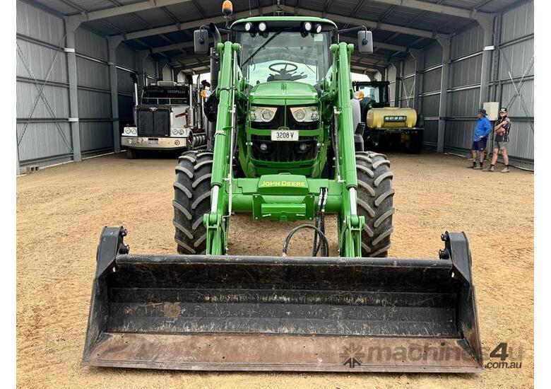 caption JOHN DEERE 6140M Tractor with 643R FEL
