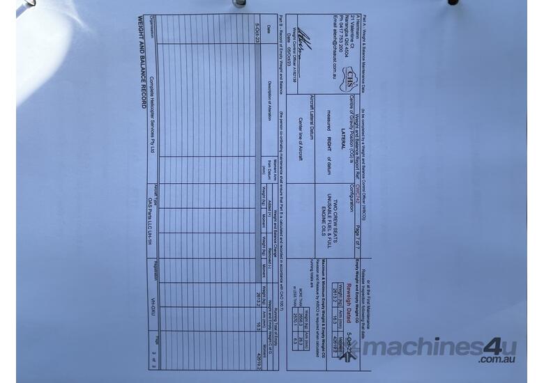caption 1965 Bell UH-1H Helicopter (Remanufactured 2013) (VH-OXU) MR Currently Being Completed