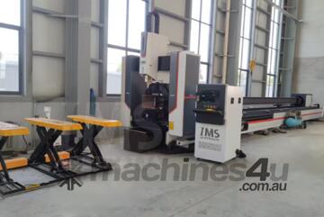 IMS-TRITON 12Kw Tube Laser, 640MM SQUARE CHUCKS, 18M LOADING X 18M UNLOADING.