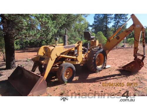 caption John Deere Backhoe