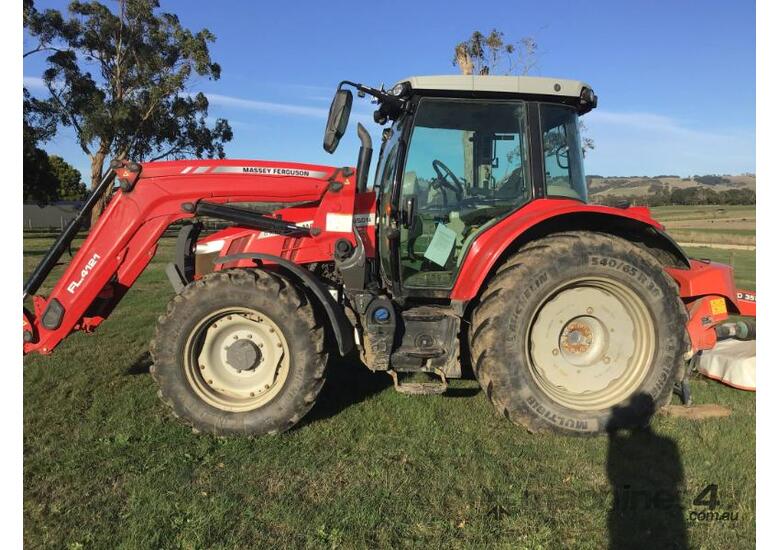 caption Massey Ferguson 5710S 4WD Tractor and Loader