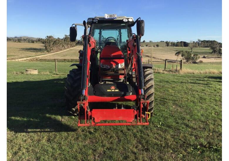 caption Massey Ferguson 5710S 4WD Tractor and Loader