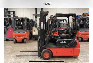 Linde E16 1.6Ton 3 Wheeler Container Mast Side Shift Great Batt New Tire Linde E16 1.6Ton 3 Wheeler Container Mast Side Shift Great Batt New Tire