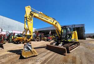 2021 SUMITOMO SH235X-6 25T EXCAVATOR (E310) WITH BUCKETS, BLADE, CIVIL SPEC AND 3200HRS