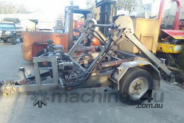 3ton self loading cable drum trailer , 2,200 dia drums x 1,500 wide