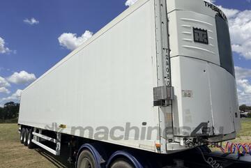 Schmitz Cargobull 24 Pallet Tri-Axle Refrigerated Pantech Trailer. Ex Woolworths.