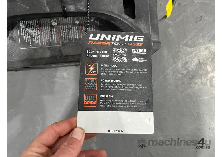 Unimig Razor TIG 200 AC/DC U12002K Welder