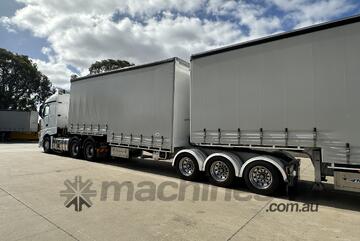 2024 Maxitrans ST3 Tri-Axle Drop Deck Curtainsider A Trailer With Mezzanine