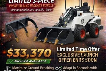 Brand   Ozziquip AL40 Mini Loader 4-in-1 with Ripper 3-Piece Package