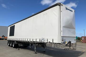 2022 Vawdrey VB S3 Tri Axle Flat Top Curtainsider B Trailer