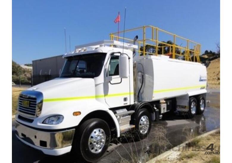 caption 2021 Freightliner Columbia Water Truck