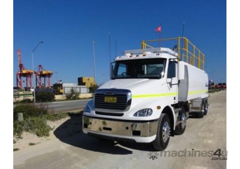 caption 2021 Freightliner Columbia Water Truck