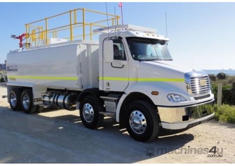 caption 2021 Freightliner Columbia Water Truck