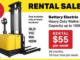 Heavy Duty Walkie Stacker Rental Special - picture0' - Click to enlarge