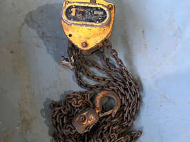 Chain Hoist Block and Tackle 1 ton x 3 mtr Drop PWB Anchor Lifting Crane PWB Anchor - picture0' - Click to enlarge