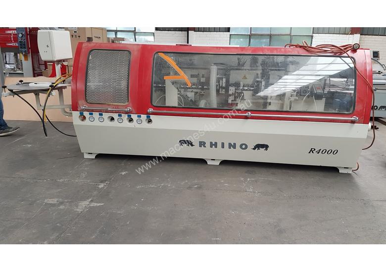 caption USED RHINO R4000 2007 MODEL HOT MELT EDGE BANDER *ON CLEARANCE SALE*