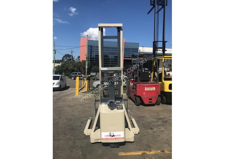 caption Crown Walk behind Stacker - New Batteries - Great refurbished unit with Warranty